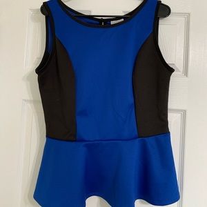 bisou bisou peplum tank